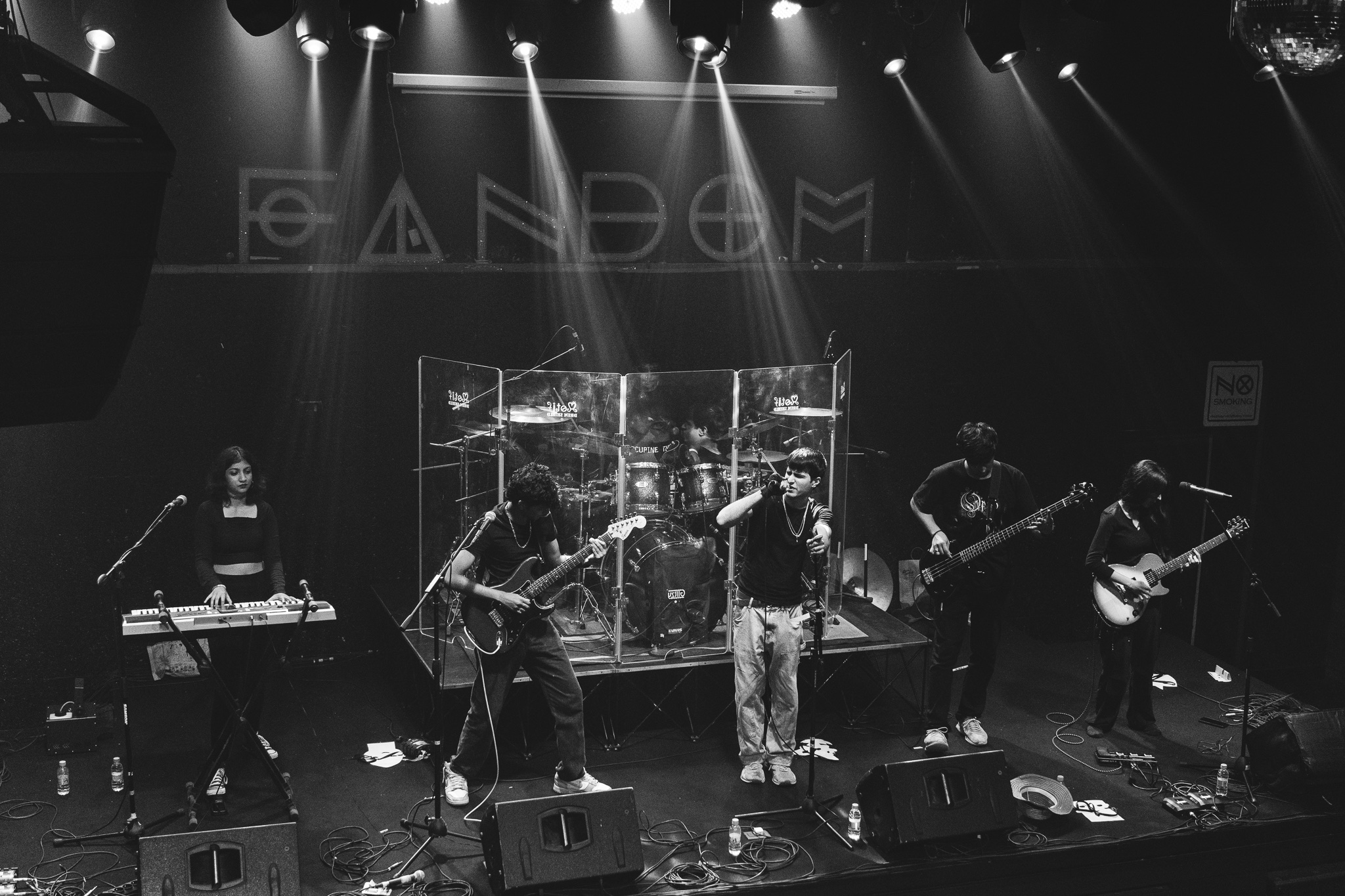 E# performing on stage